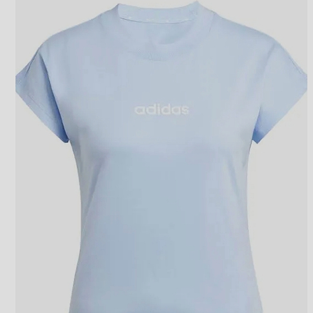 ADIDAS 👕 Sky Blue Ladies T-Shirt - Size XL